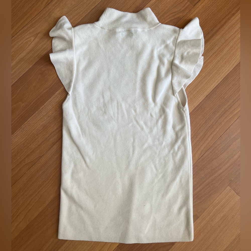 Alice + Olivia Cream High-Neck Tank Top - Picture 3 of 7